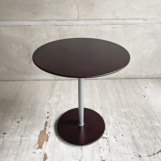 アルフレックス arflex ペペ PEPE サイドテーブル ラウンドテーブル コーヒーテーブル ブラウン Φ45cm 50TH イタリアモダン 廃番 ♪