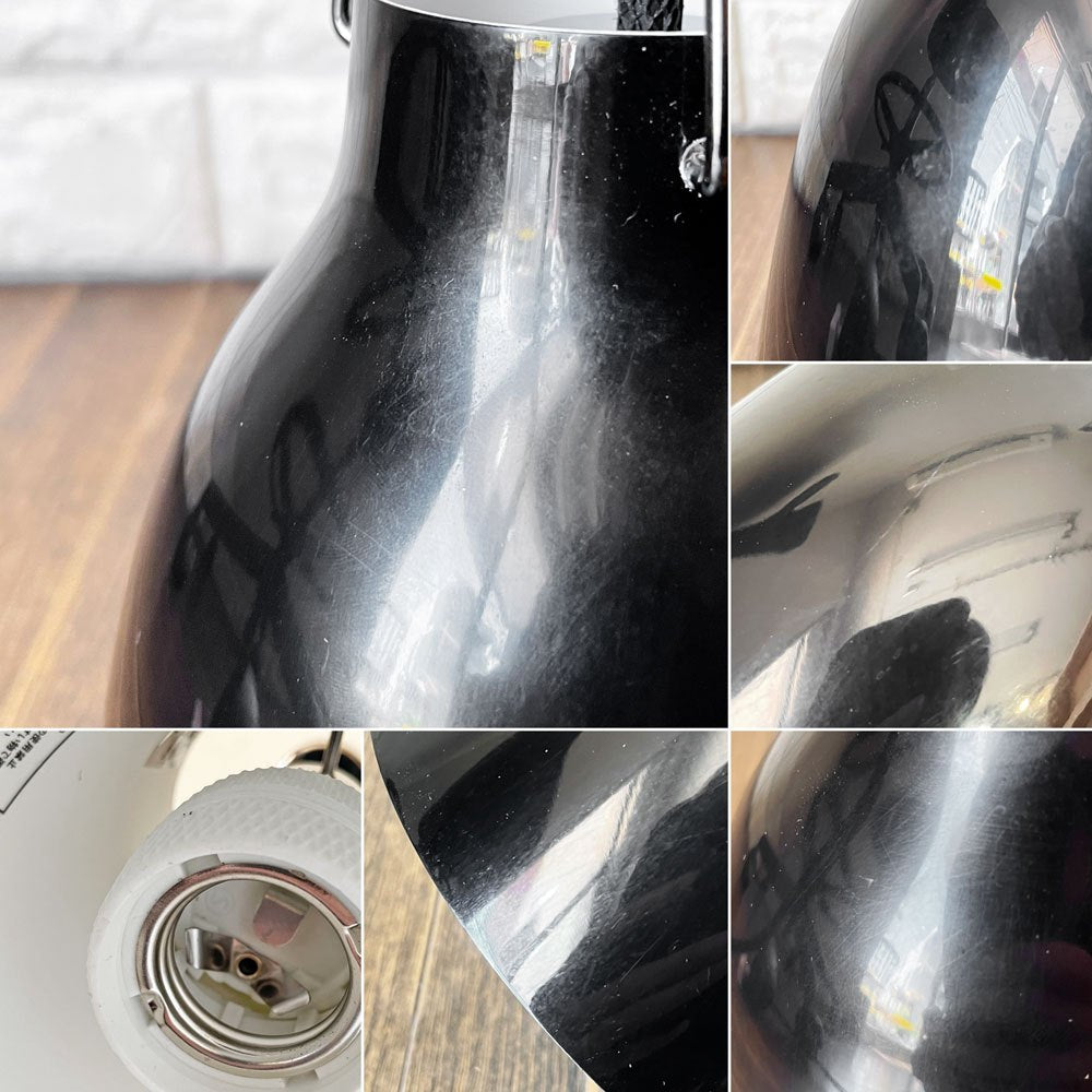 フリッツハンセン Fritz Hansen カラヴァッジオ CARAVAGGIO P1 ペンダントライト グロス ブラック×ブラック セシリエ・マンツ ライトイヤーズ 定価¥51,480- ◎