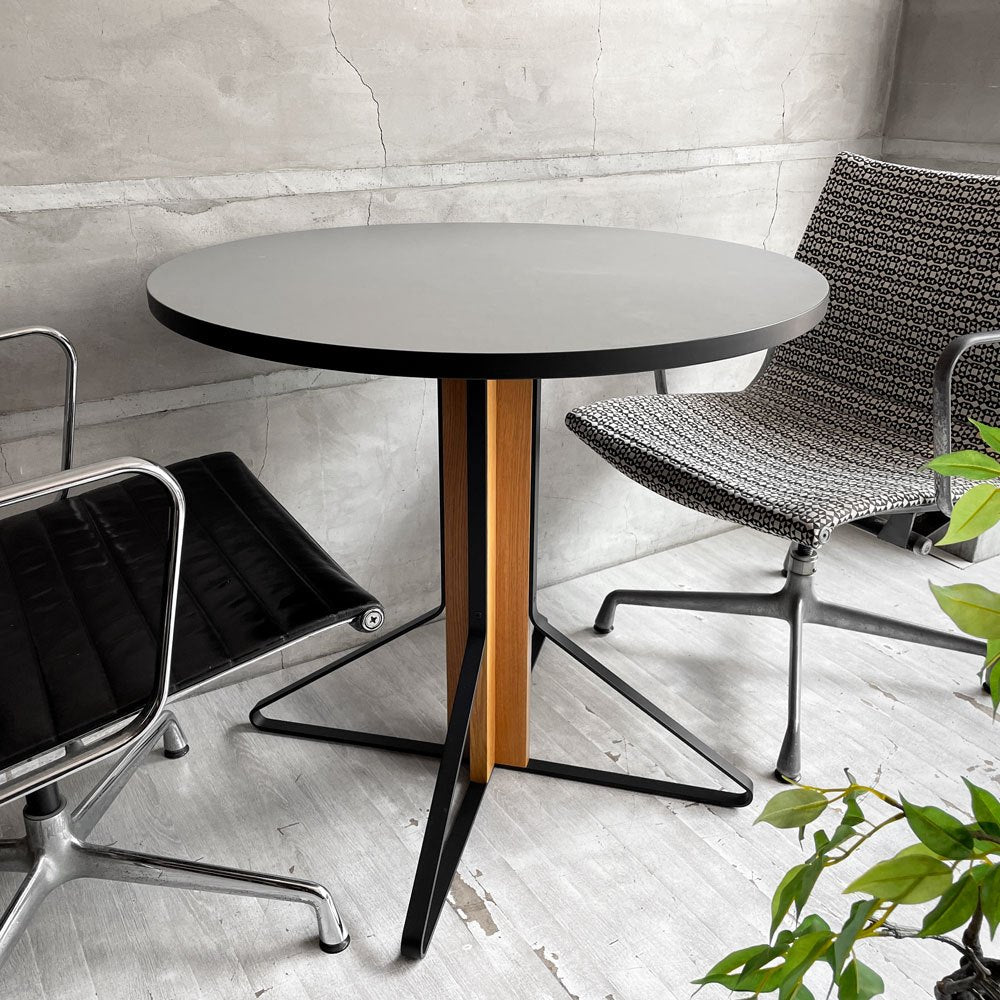アルテック artek カアリテーブル KAARI TABLE REB003 グレーリノリウム ナチュラルオーク Φ80cm ラウンドテーブル 限定カラー 希少 ♪
