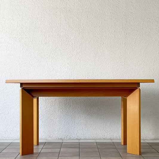 スコービー Skovby SM21K メープル材 エクステンション 伸長式 ダイニングテーブル W143-188-233cm 北欧家具 デンマーク ◇