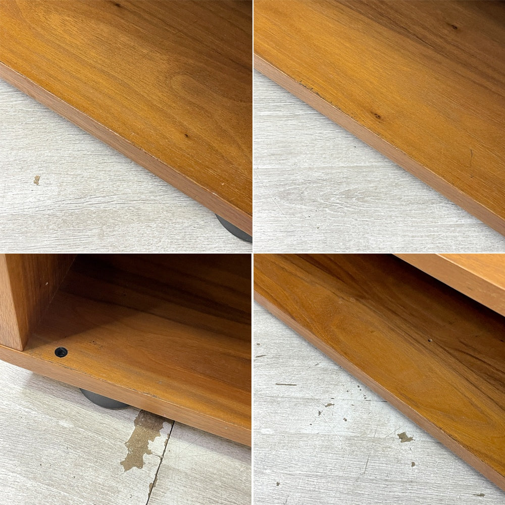 無印良品 MUJI AVボード スタッキングキャビネット ウォールナット材 ロータイプ W162cm TVボード 収納 ナチュラルデザイン ●