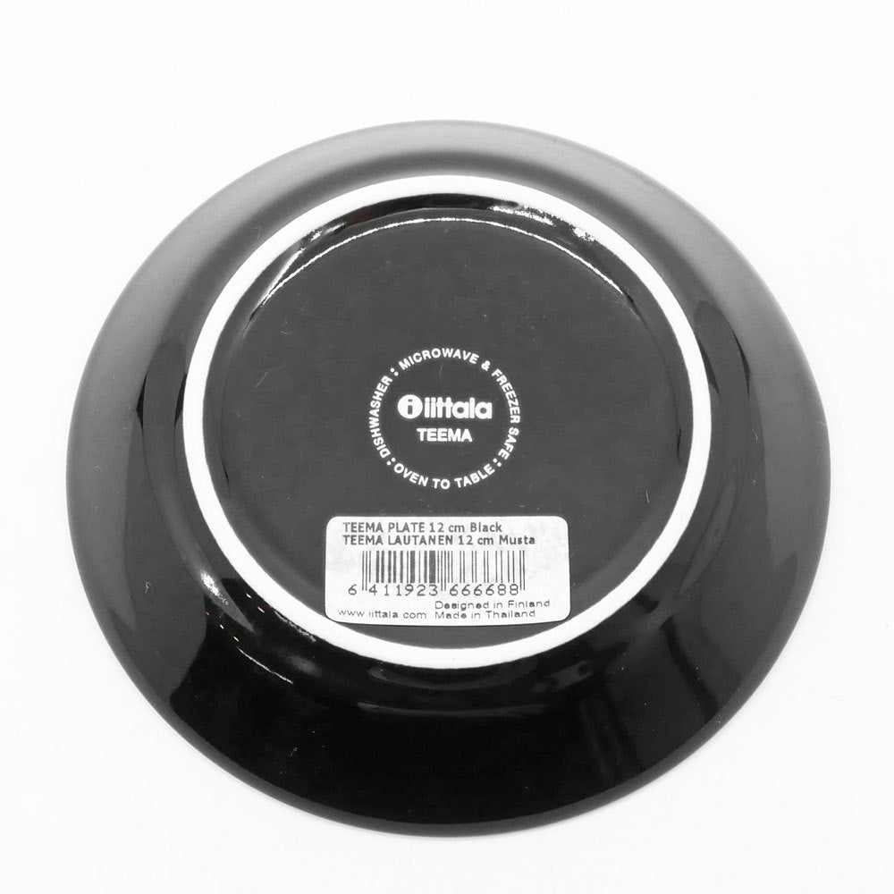 イッタラ iittala ティーマ TEEMA プレート 12cm 2枚セット ブラック カイ・フランク Kaj Franck フィンランド 北欧食器 未使用品 ●