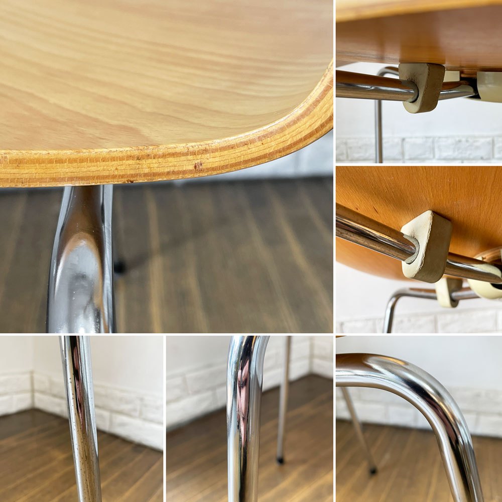 フリッツハンセン Fritz Hansen 3101 アリンコチェア アントチェア 4本脚 ナチュラルビーチ ラッカー仕上げ フェルトグライズ アルネ・ヤコブセン D ◎