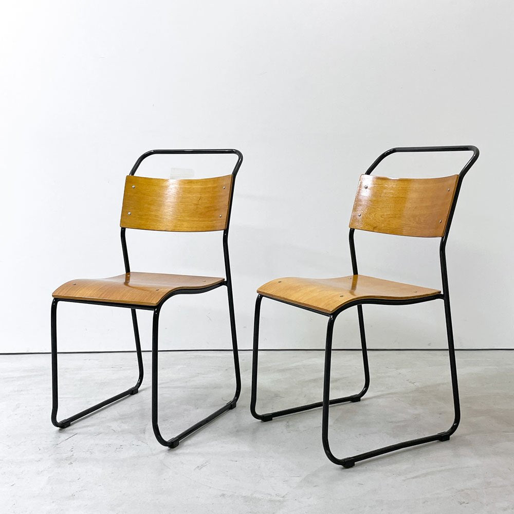 クラッシュゲート CRASH GATE ノットアンティークス Knot antiques ブルーノチェア RP6 BLUNO CHAIR スタッキングチェア 関家具 A ●