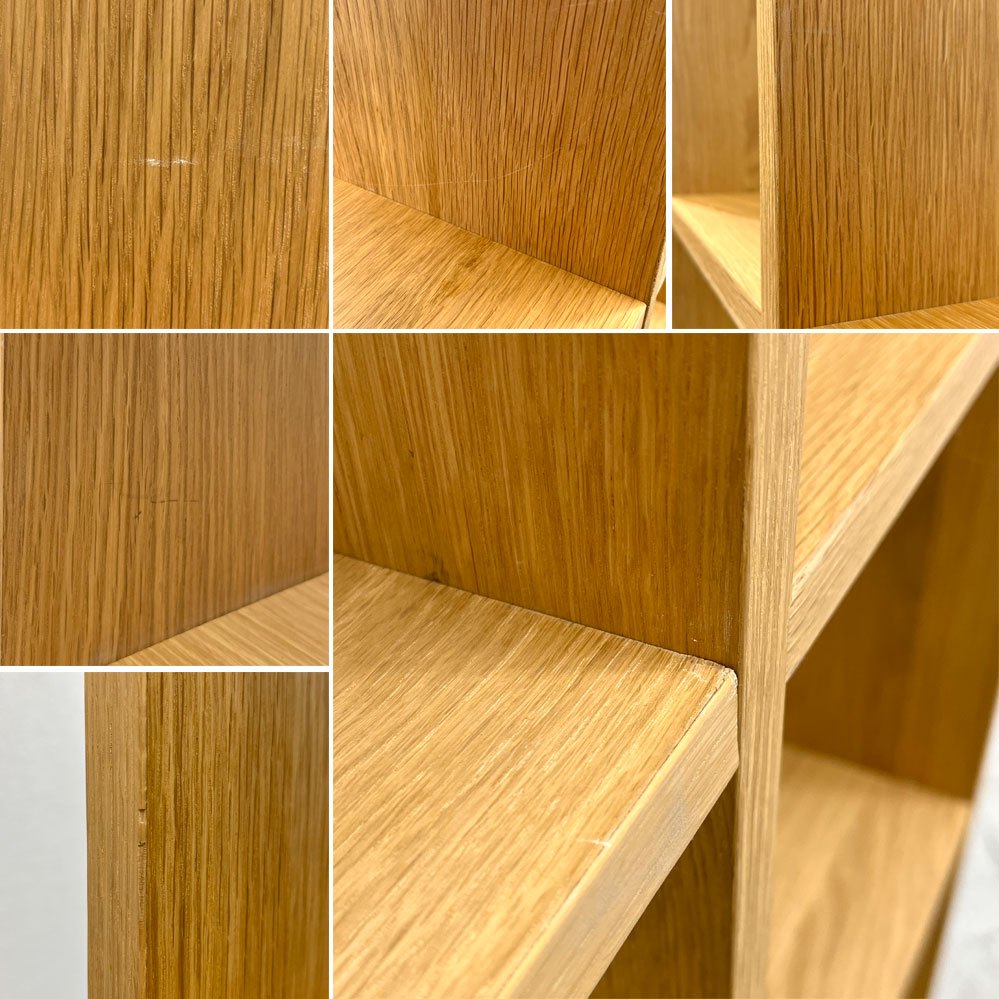 無印良品 MUJI スタッキングシェルフ 4列5段 オーク材 ナチュラル リビングボード オープンシェルフ 〓