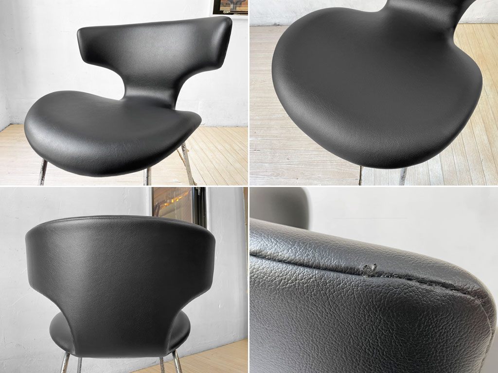 天童木工 Tendo カブトチェア ワークチェア PVCレザー 剣持勇 ジャパニーズモダン ミッドセンチュリーモダン ビンテージ ★