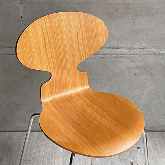 フリッツハンセン Fritz Hansen 3101 アントチェア 4本脚 ナチュラルビーチ材 ラッカー仕上げ アルネ・ヤコブセン 北欧家具 F ♪