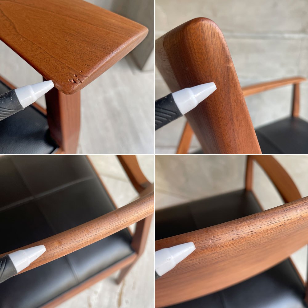 タイムアンドスタイル TIME & STYLE ナイトフライチェア Nightfly chair ラウンジチェア ウォールナット×レザー 定価¥220,000- ♪