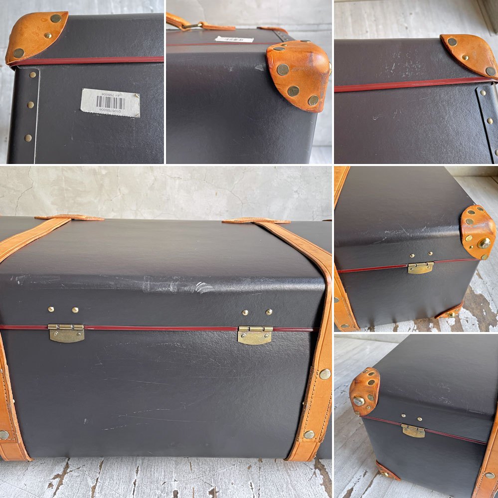 グローブトロッター GLOBE-TROTTER サファリ エクストラディープ スーツケース キャリーケース 2輪 33インチ 103L ブラウン×ナチュラル 廃番希少 ♪
