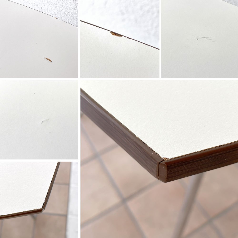 ニーダイニングテーブル Ny Dining Table シャミド SHAMIDO ホワイト フォールディング 折り畳み 新居 猛 ミッドセンチュリー ◇