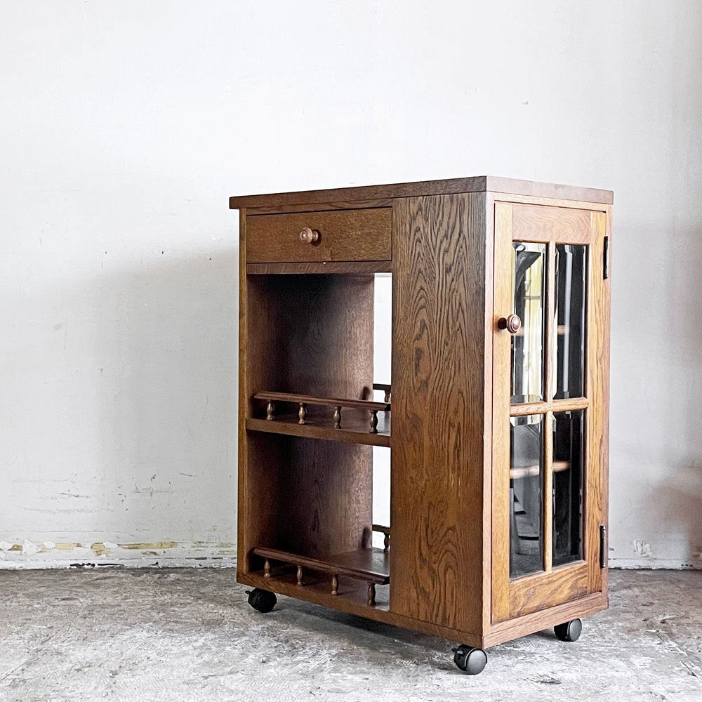 葉山ガーデン Hayama Garden キャビネットワゴン カート オーク無垢材