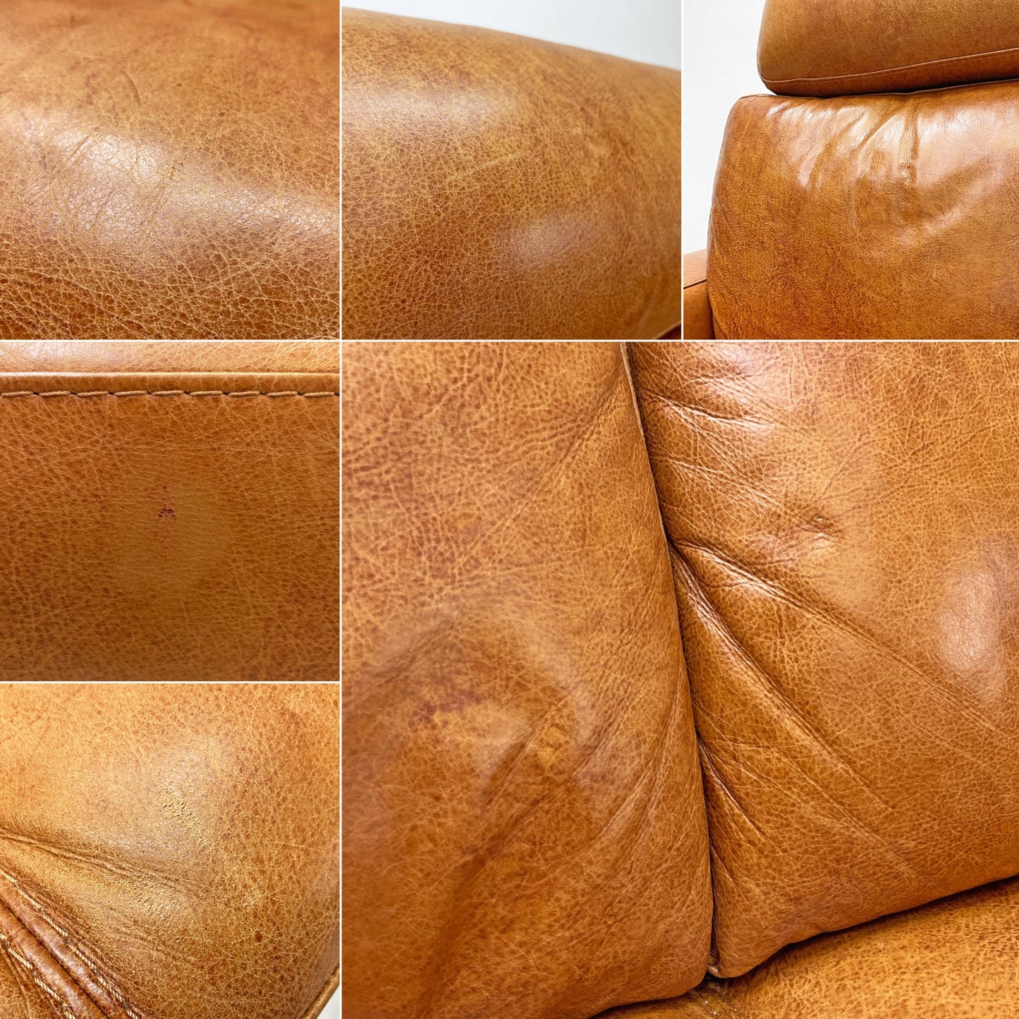 ウニコ unico スアビ SUABI レザー 2.5Pソファ 本革 アイアン脚 レザーヘッドレスト付 ブラウン ビンテージスタイル ●