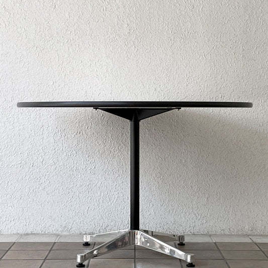 ハーマンミラー Herman Miller コントラクトテーブル ラウンドテーブル W106.5×H70cm ダイニングテーブル イームズ ミッドセンチュリーデザイン ◇