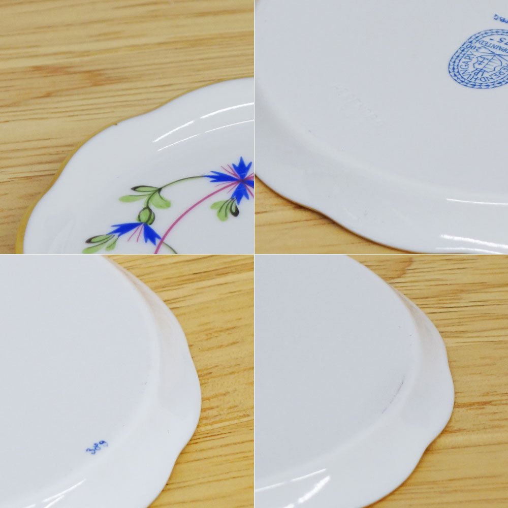 ヘレンド herend コースター 2枚セット bule garland coaster ◎