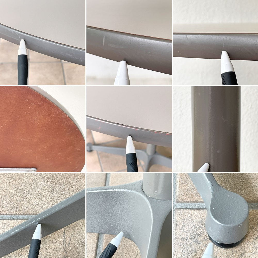 ハーマンミラー Herman Miller コントラクトテーブル ラウンド φ90cm ビンテージ チャールズ&レイ イームズ ミッドセンチュリー ◇