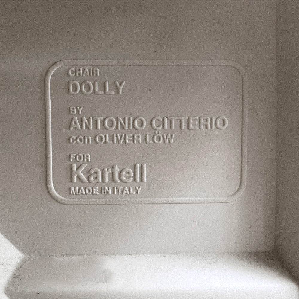 カルテル kartell ドリーチェア Dolly Chair プライウッドシート ホワイトウォッシュ 折りたたみ アントニオ・チッテリオ イタリア 希少廃番 ■