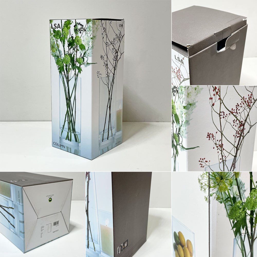 エルエスエー インターナショナル LSA international コラム COLUMN H42cm フラワーベース ガラス 花瓶 ●