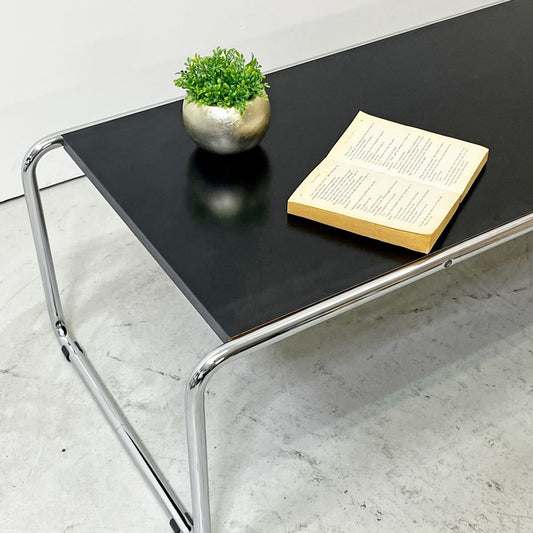 ラッチオテーブル Laccio Table ローテーブル コーヒーテーブル ブラック マルセル・ブロイヤー Marcel L Breuer リプロダクト品 ●