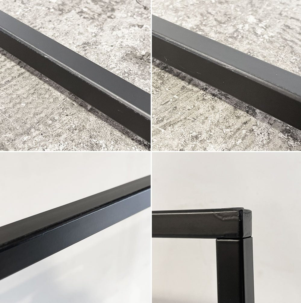 かなでもの KANADEMONO シンプルアイアンハンガーラック ブラック W90cm インダストリアル ミニマル ■