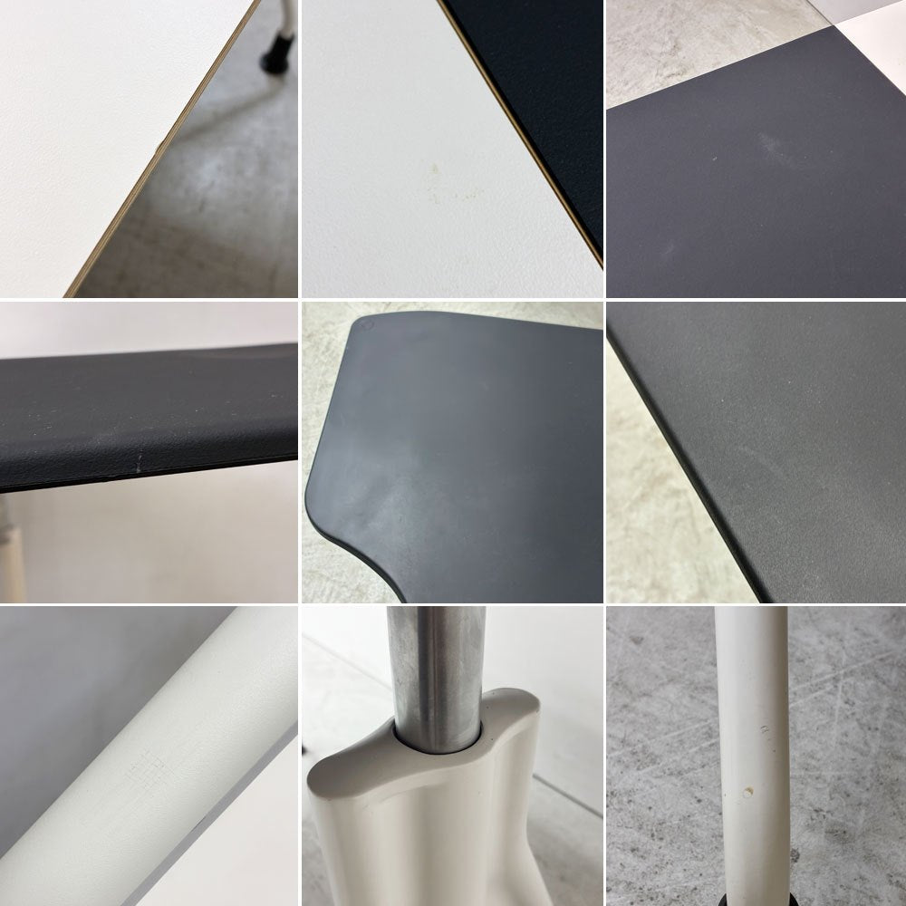 ハーマンミラー Herman Miller エンベロップデスク Envelop Desk スライド天板 & 高さ調節機能 ビル・スタンフ ジェフ・ウェバー モニターアーム付き B ●