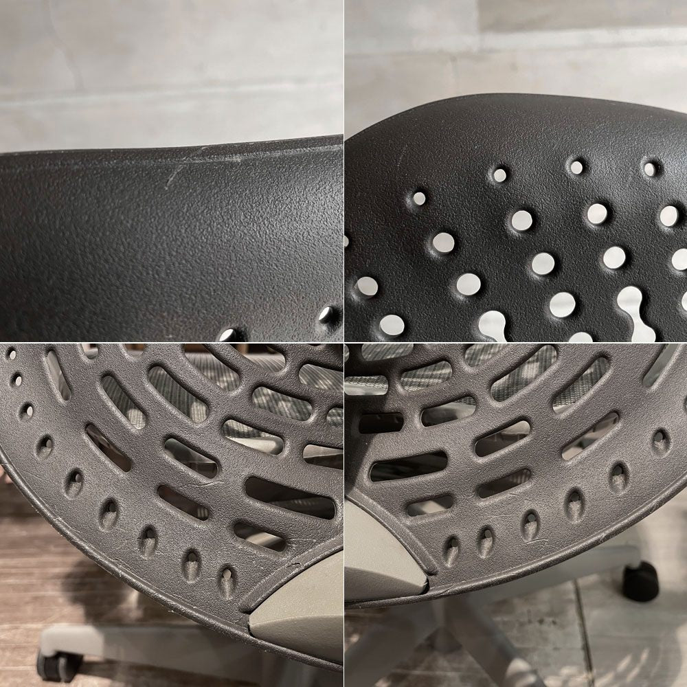 ハーマンミラー Herman Miller ミラチェア Mirra Chair オフィスチェア スタジオ7.5 グラファイトベース グラファイトアーム 廃番 ♪