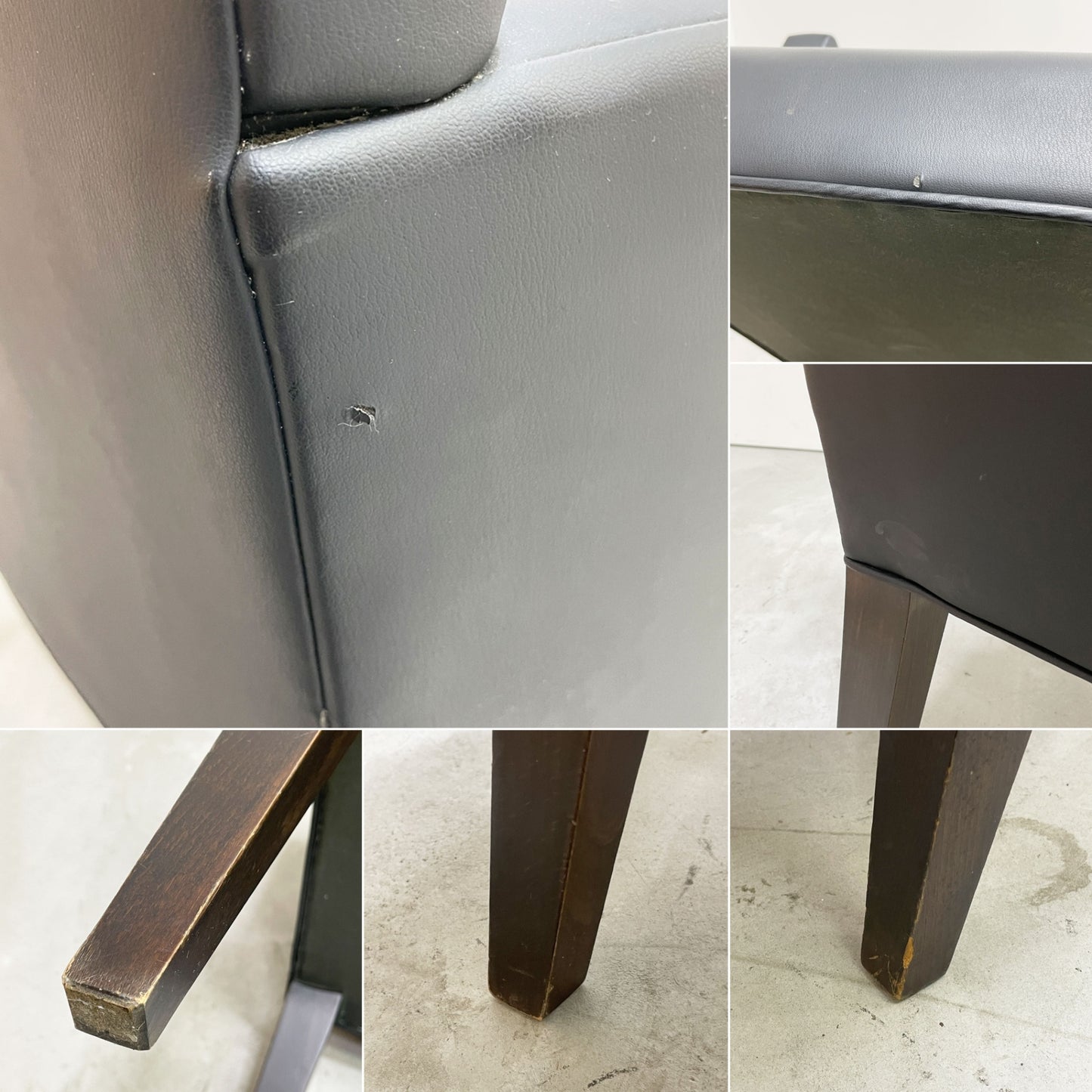 コンプレックス COMPLEX チェアマン アームチェア Chairman Armchair ブラック PVCレザー モダンデザイン シンプル B ●