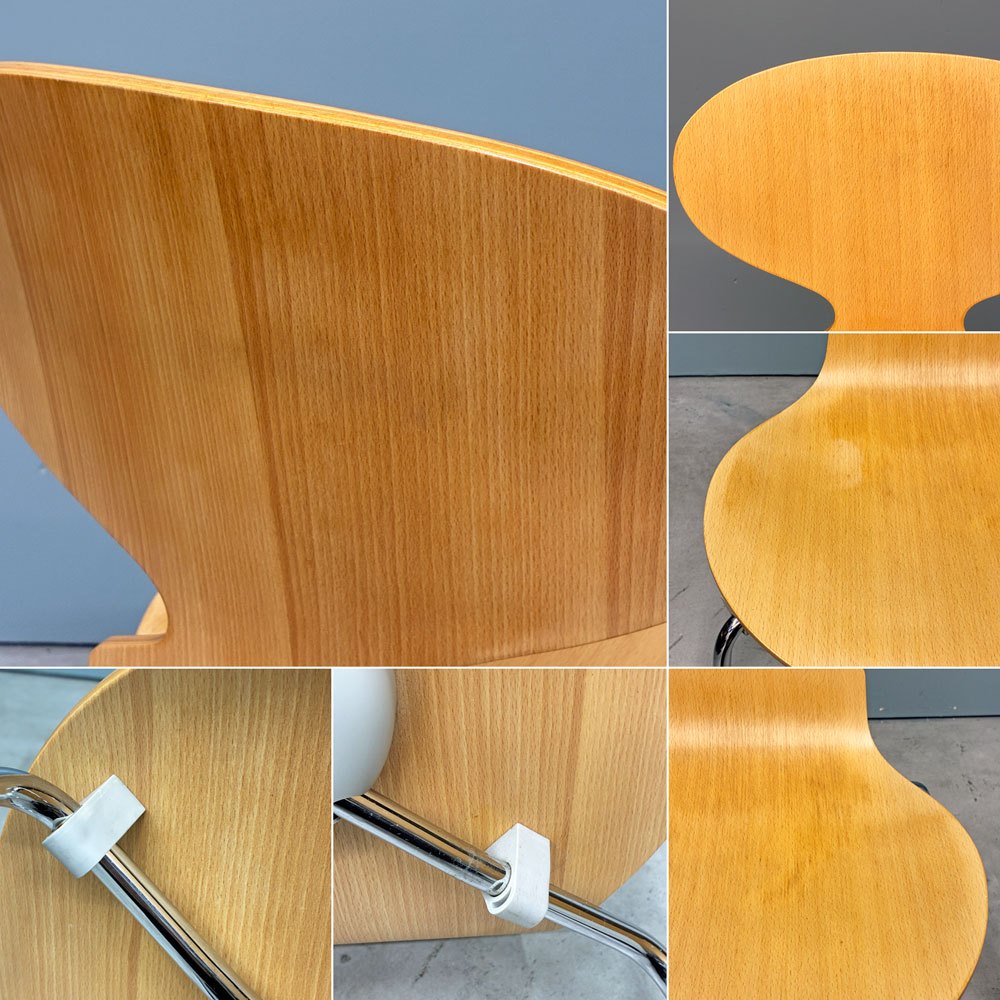 フリッツハンセン Fritz Hansen 3101 アリンコチェア アントチェア 4本脚 ナチュラルビーチ ラッカー仕上げ アルネ・ヤコブセン A ◎