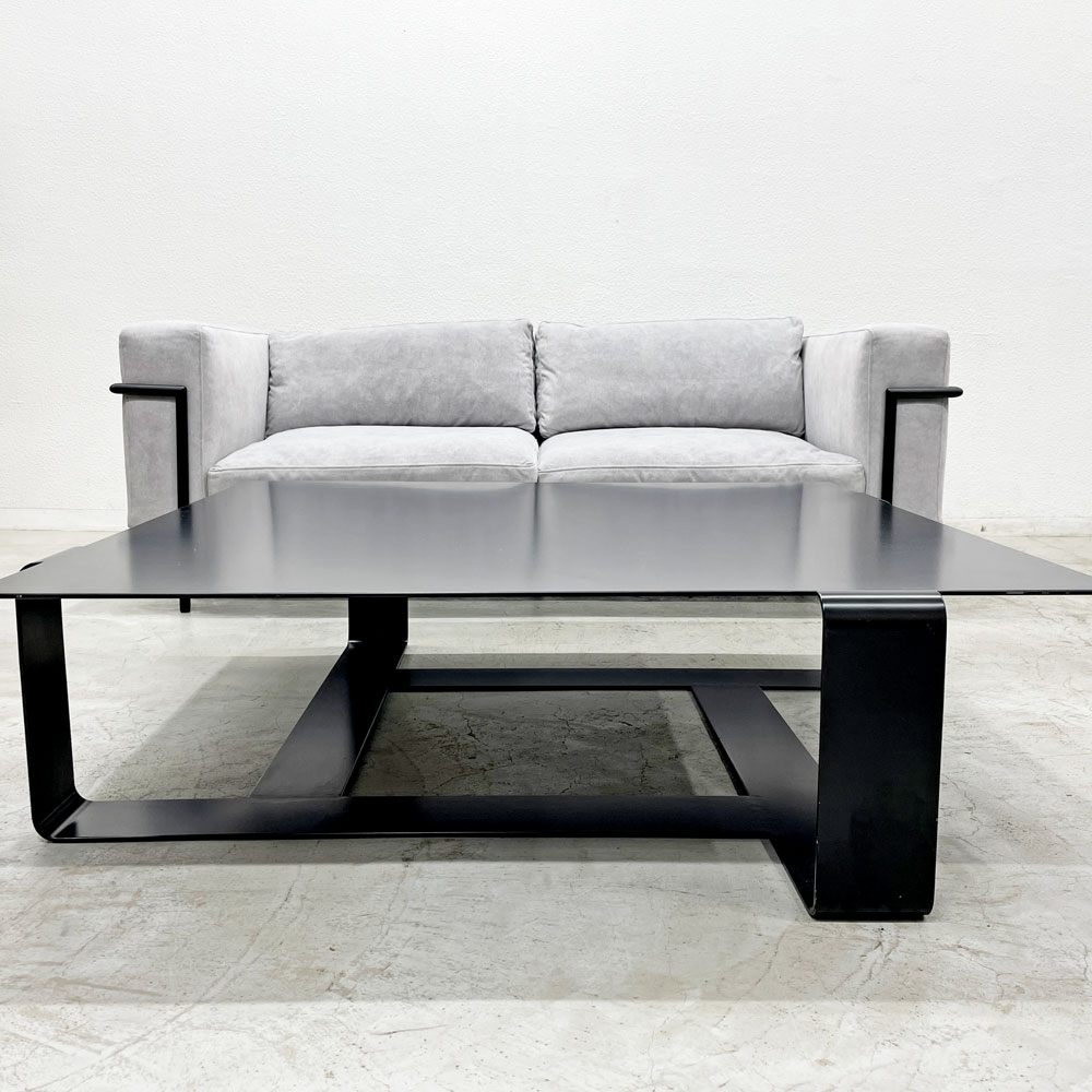 コンプレックス COMPLEX ブラックスクエア ローテーブル BLACK SQUARE LOW TABLE センターテーブル スチール メラミン焼付仕上げ モダンデザイン 〓