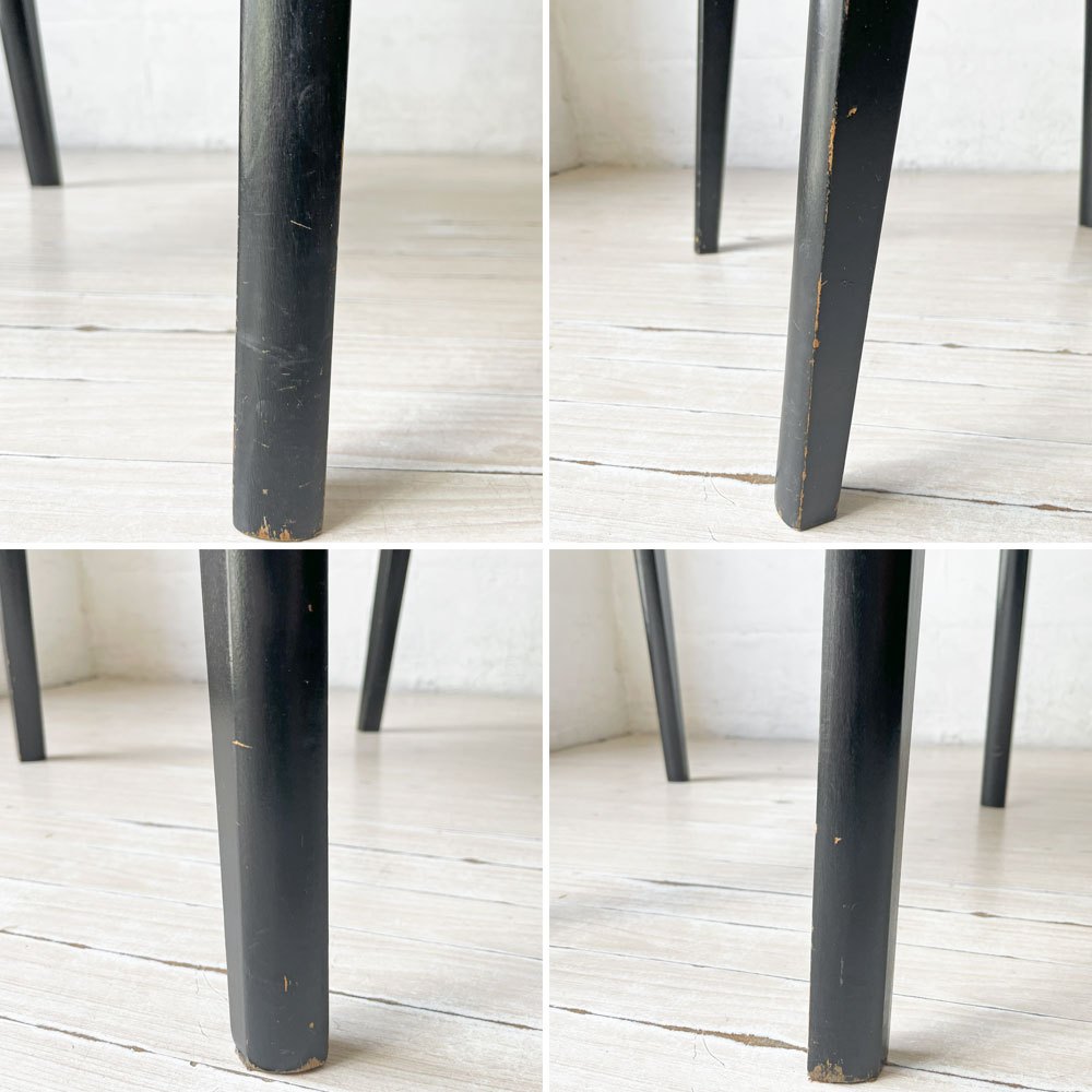 ネイサンファニチャー NATHAN Furniture チークプライウッド ブラックフレーム ダイニングチェア UKビンテージ 北欧スタイル A ★