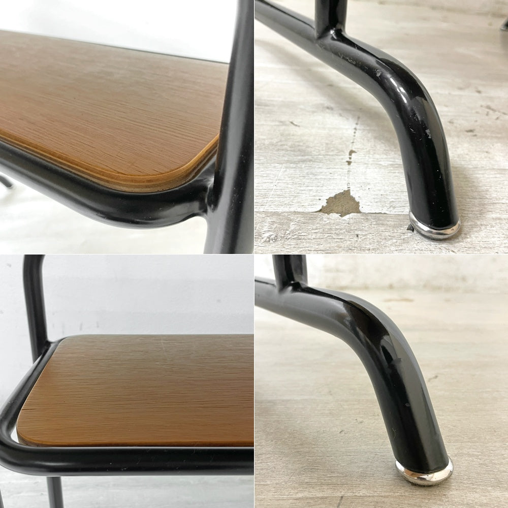 ウニコ unico ファニート FUNEAT ダイニングテーブル オーク材 鉄脚 W120cm レトロデザイン カフェスタイル ●