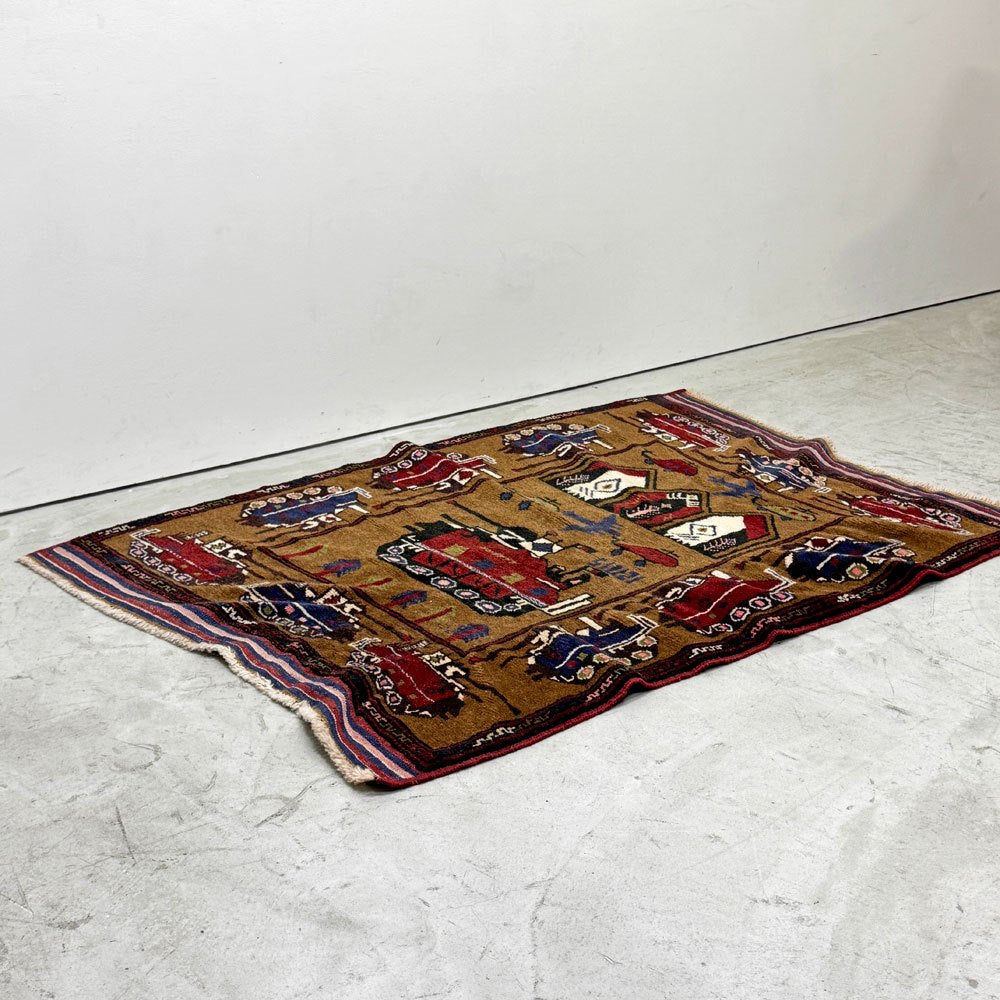 ビンテージ Vintage ウォーラグ War Rug カーペット 絨毯
