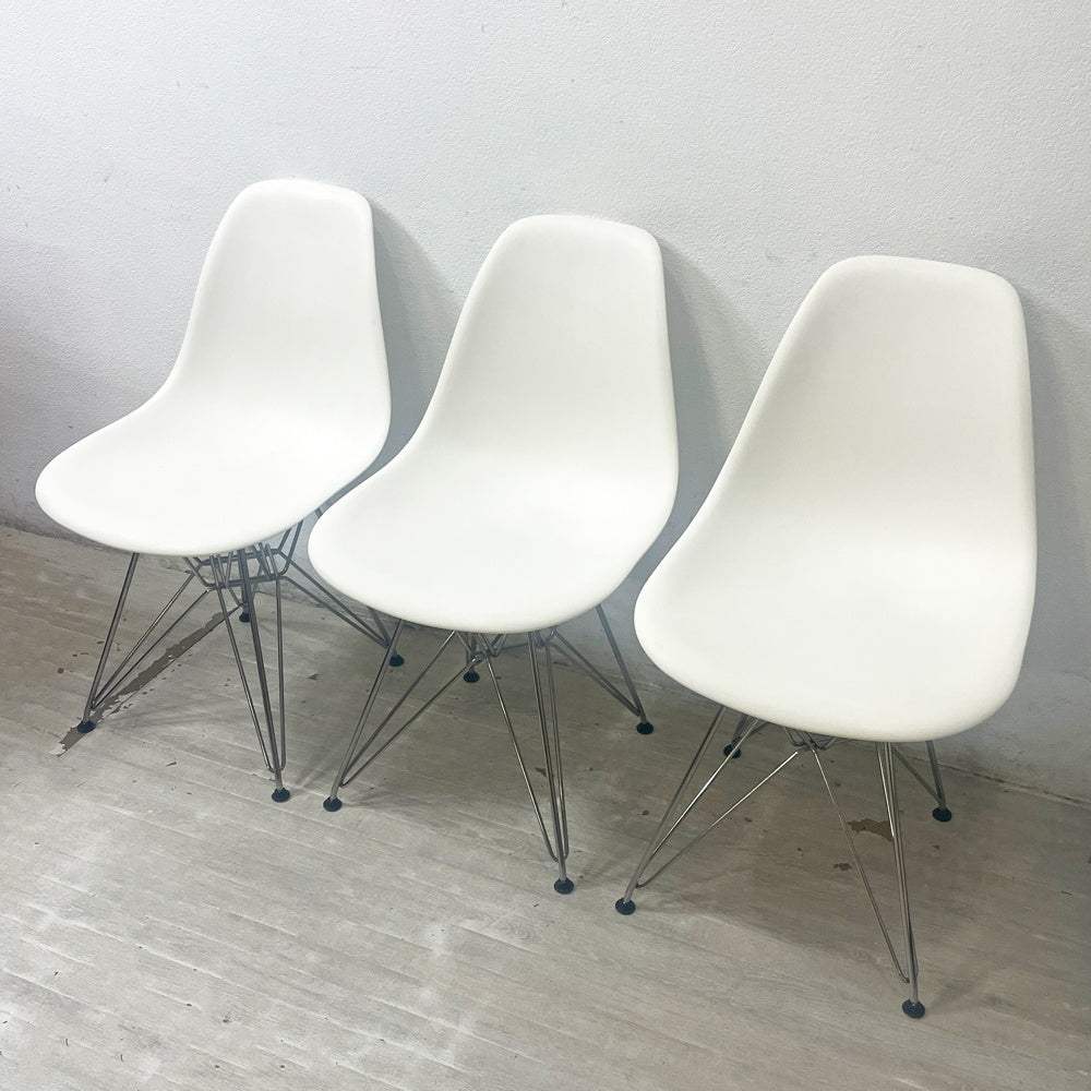 ハーマンミラー Herman Miller サイドシェルチェア ポリプロピレン製 エッフェルベース ホワイト C&R イームズ ミッドセンチュリー C ●