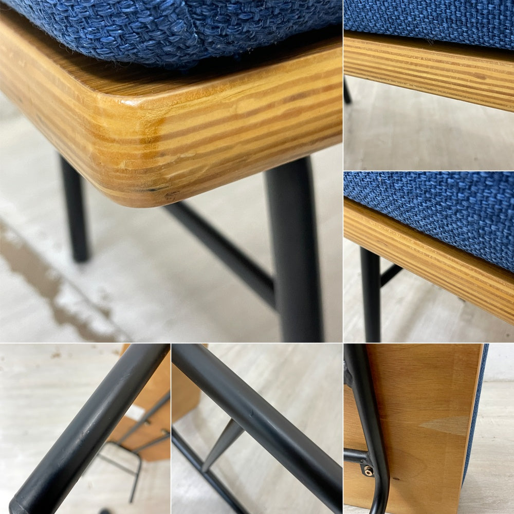 ウニコ unico ファニート ベンチ FUNEAT bench 鉄脚 オーク材 × スチールレッグ カバーリング カフェスタイル W125cm 定価41,800円 ●