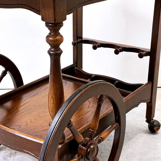 飛騨産業 HIDA キツツキ キッチンワゴン サービングカート ホイール付き 店舗什器 クラシカルデザイン ●