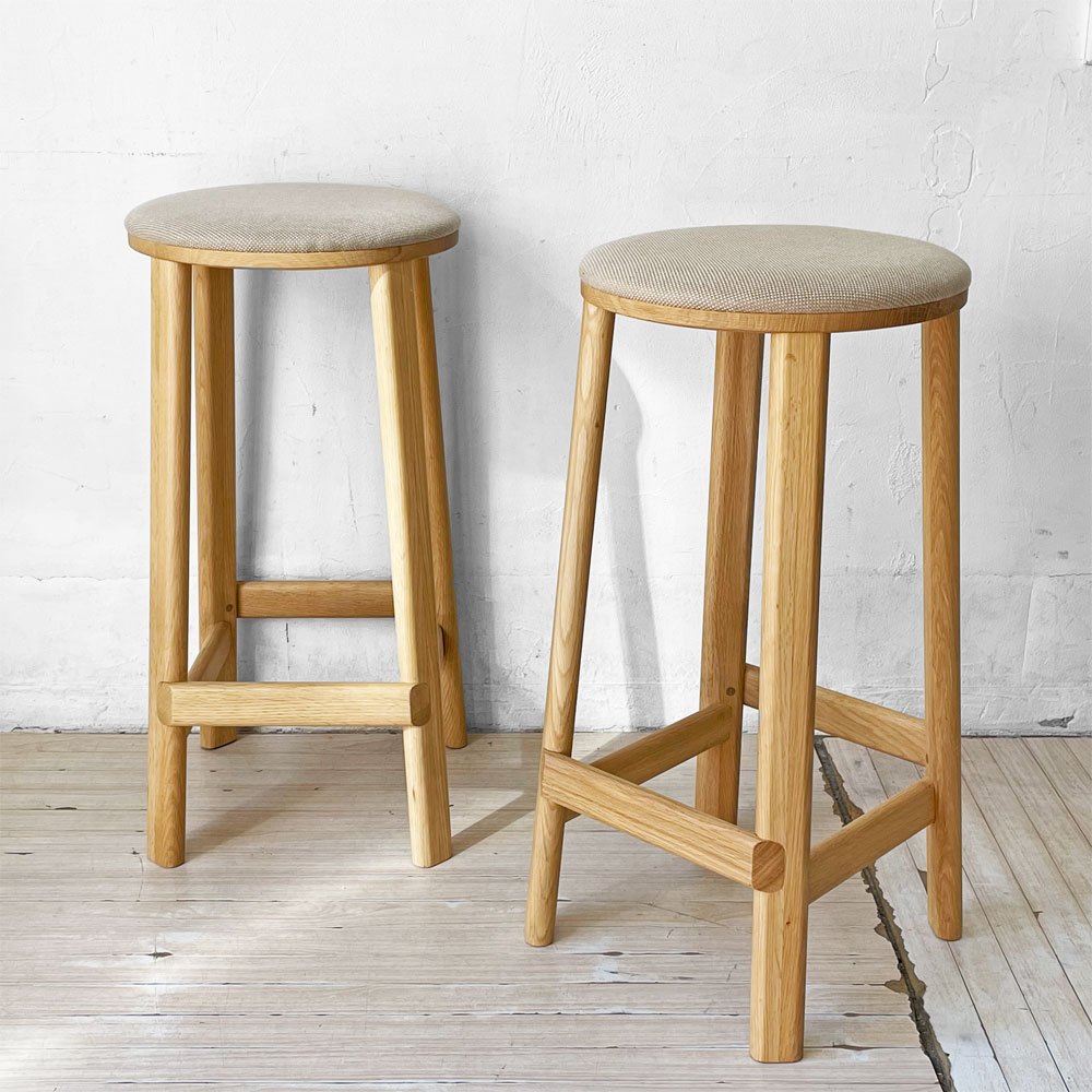 カリモク ニュースタンダード KARIMOKU NEW STANDARD アーカイブ バースツール カウンターチェア パッド ロー ARCHIVE BARSTOOL PAD LOW ハイスツール 定価¥58,850- 美品 B ★