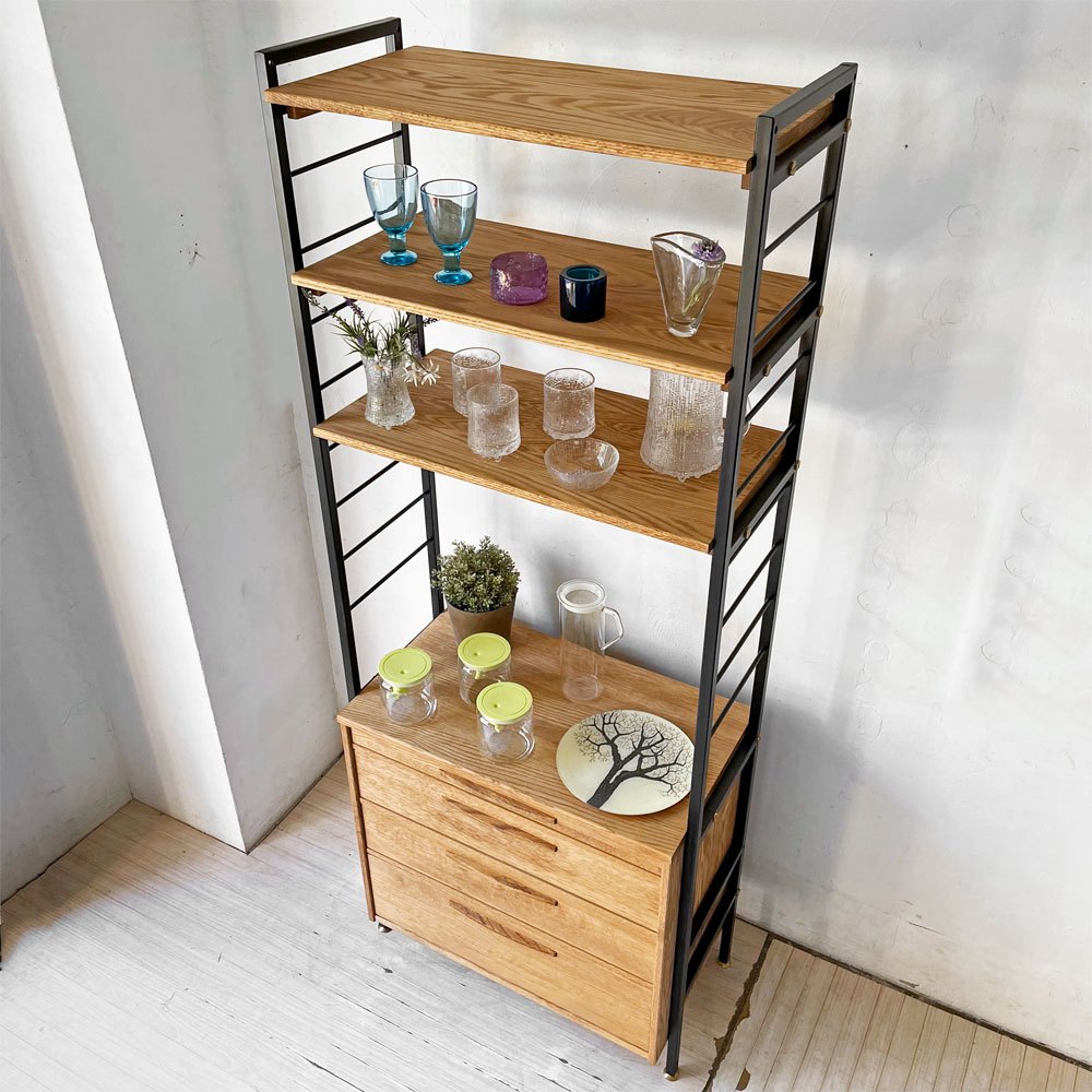 モモナチュラル MOMO Natural ユニットボード UNIT BOARD 07 OAK スチール オーク材 キッチンキャビネット ★
