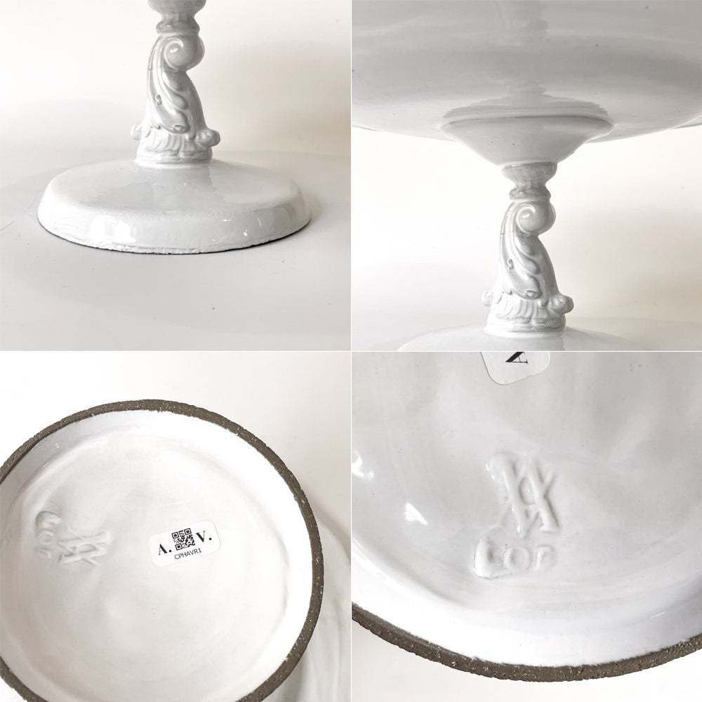 アスティエ・ド・ヴィラット Astier de Villatte アブリル Avril ケーキスタンド 陶器 フランス 定価44000円 美品 ★