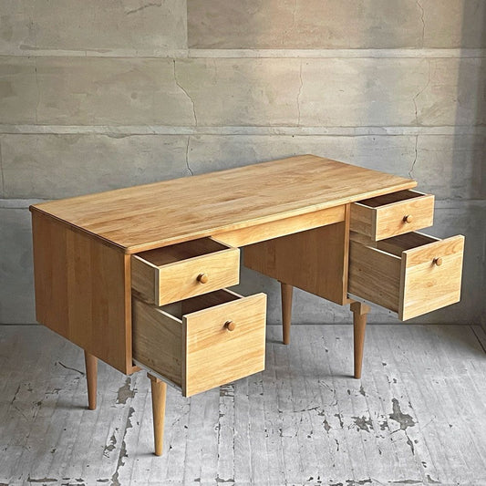 モモナチュラル MOMO Natural コモ COMO デスク 両袖デスク アルダー材 ナチュラルテイスト 廃番 ♪