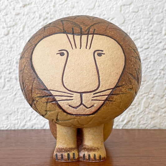 ケラミックスタジオグスタフスベリ KERAMIK STUDION GUSTAVSBERG アフリカ Africa ライオン Lion Lサイズ 陶製フィギュリン リサラーソン Lisa Larson スウェーデン 北欧 ◇