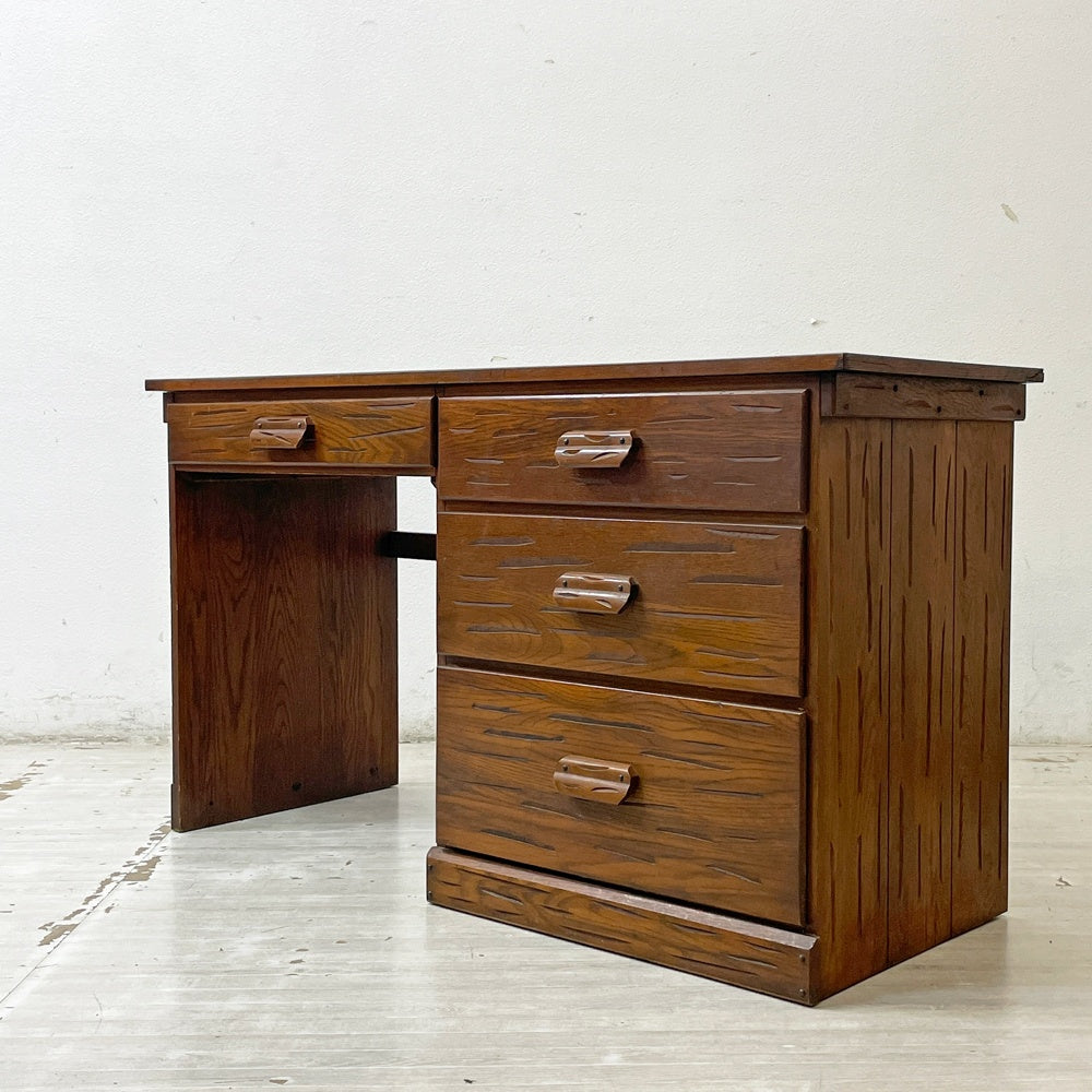 ドレクセルヘリテイジ DREXEL HERITAGE 片袖デスク 机 4ドロワー