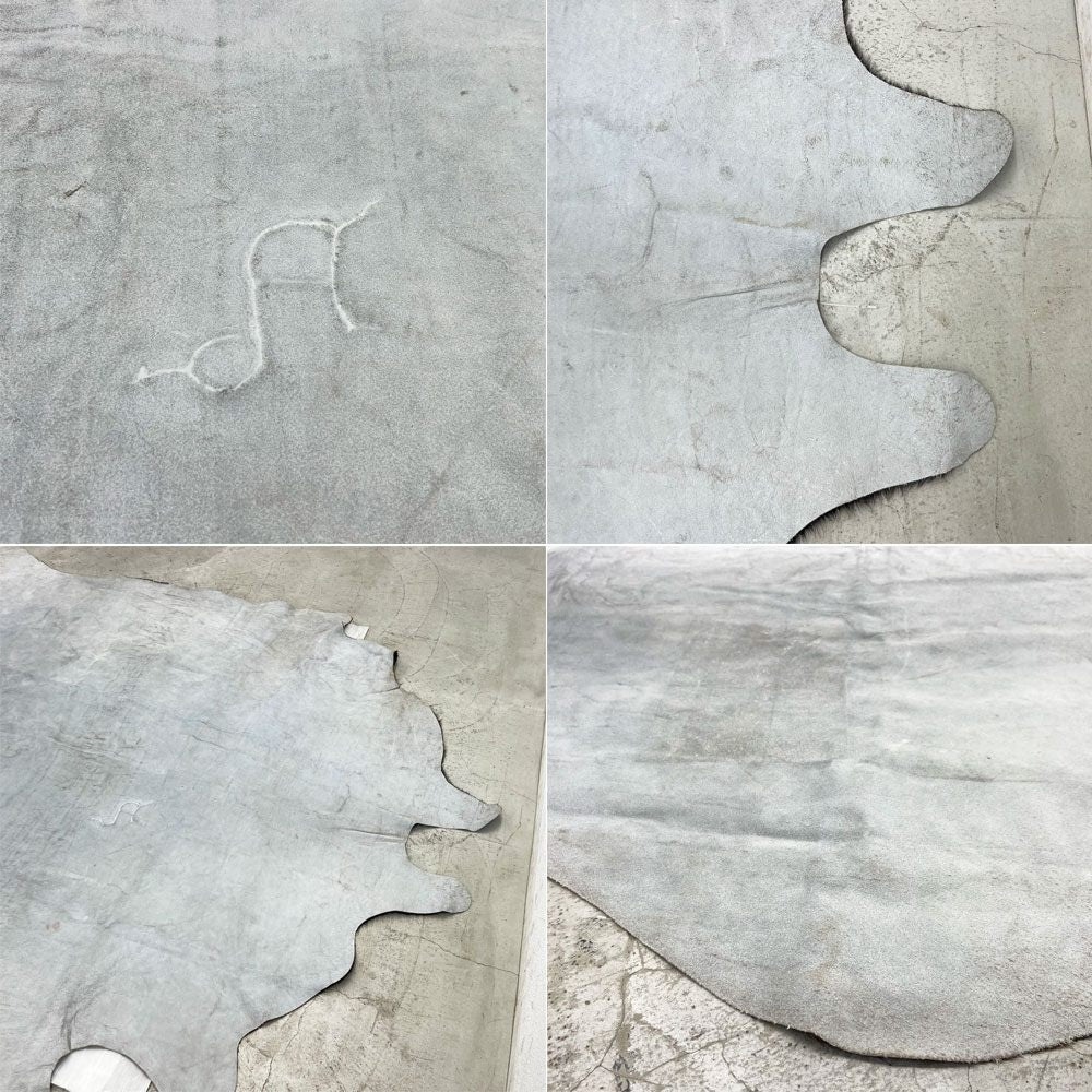 大判 カウラグ 牛革 カーペット ラグマット 毛皮 ハラコ 敷物 ダークブラウン 〓