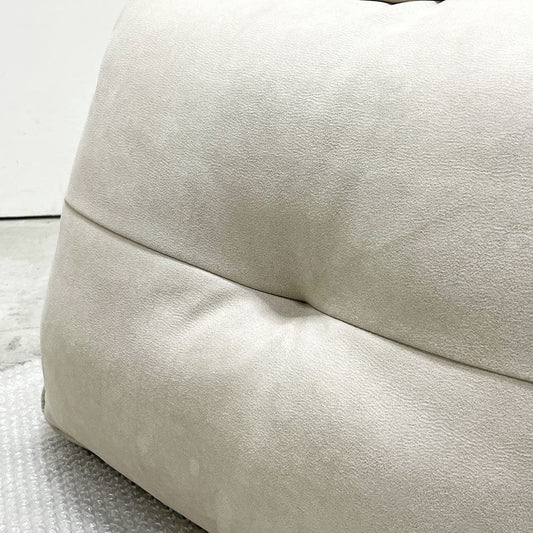 リラックスフォーム RELAX FORM アルフレード ALFREDO ソファ 背クッション 置き型クッション プラチナグレー レザーテックス 関家具 ロータイプ H42cm 展示品 B ●