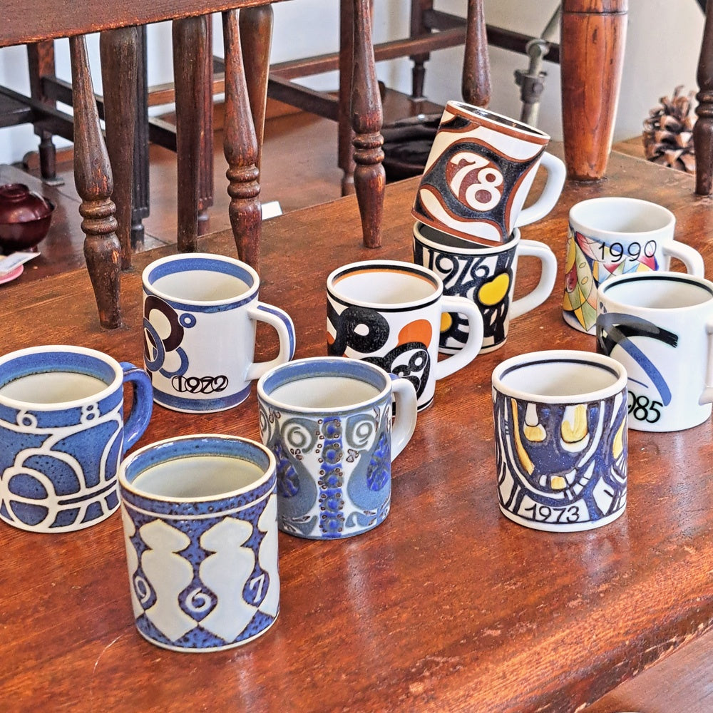 ロイヤルコペンハーゲン ROYAL COPENHAGEN イヤーマグ year mug アニュアルマグ Sサイズ 1990年 北欧ビンテージ デンマーク ●