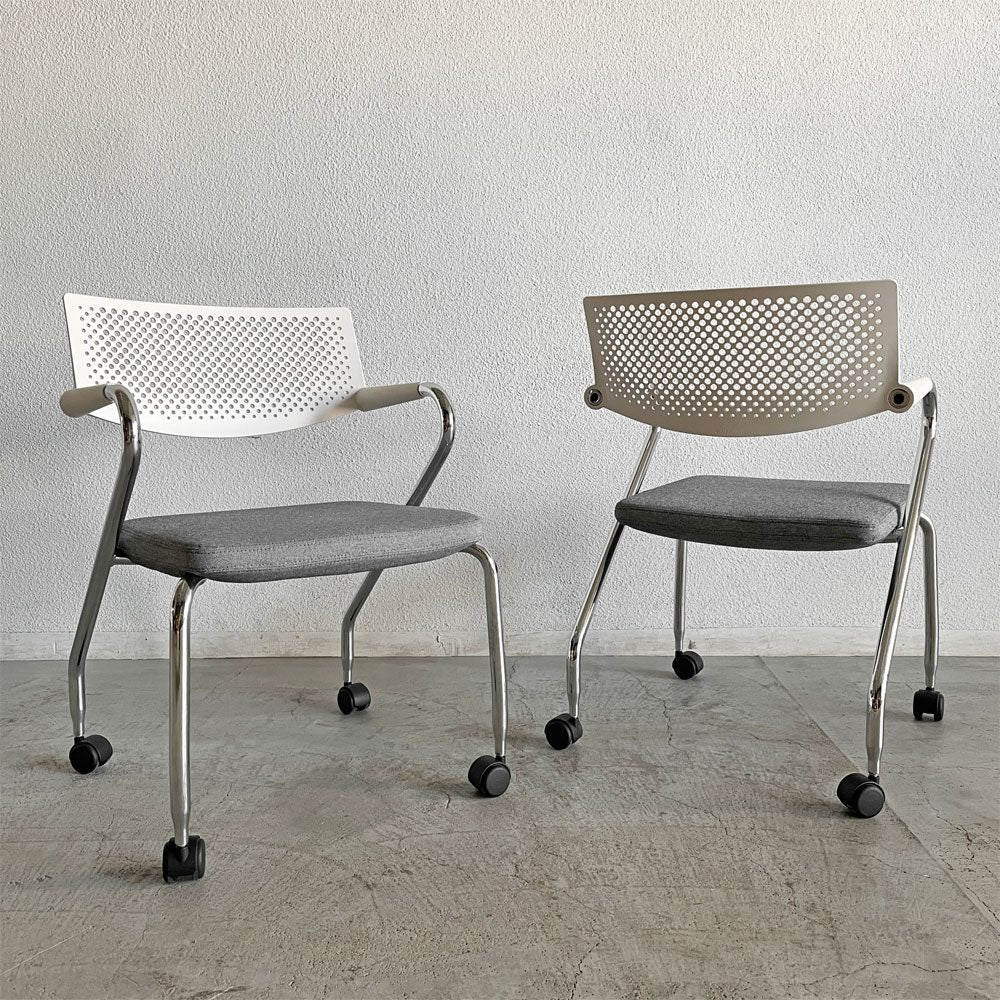 ヴィトラ vitra ビザロール Visaroll デスクチェア ミーティングチェア キャスターベース スタッキング アントニオ・チッテリオ A 〓