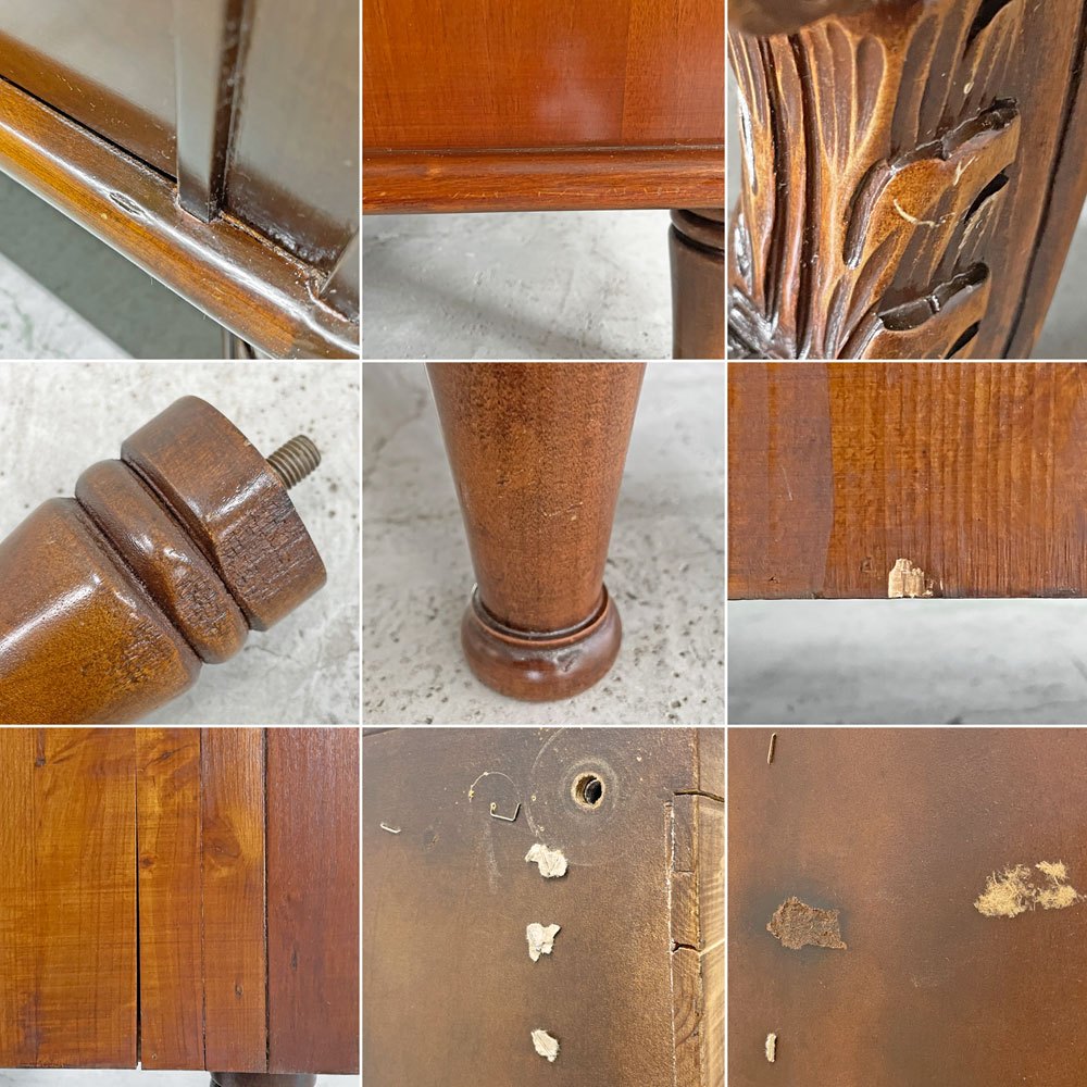 ヨーロピアンクラシカル European Classical ワイドチェスト サイドボード W146.5cm 抽斗8杯 アンティークスタイル 〓