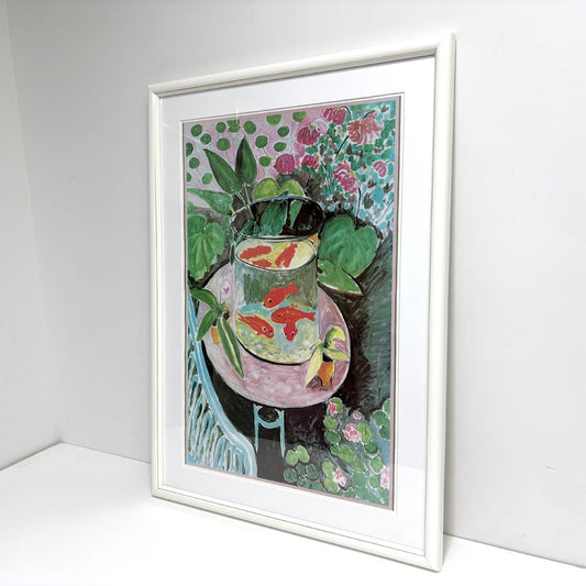 アンリ・マティス Henri Matisse 金魚 The Goldfish ポスター オフセット印刷スクリーンサイズ 48×74cm 額装品 ●