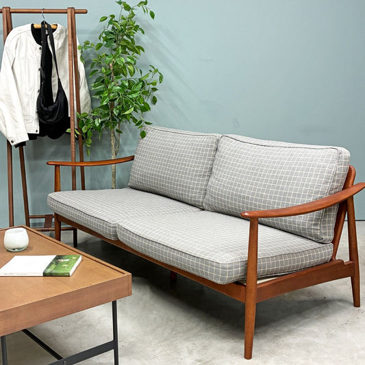 アクタス ACTUS エイチダブリューエフ H.W.F 2人掛け 2P ソファ マホガニー材 オイル塗装 W170cm 北欧スタイル 参考価格¥260,700- ◎