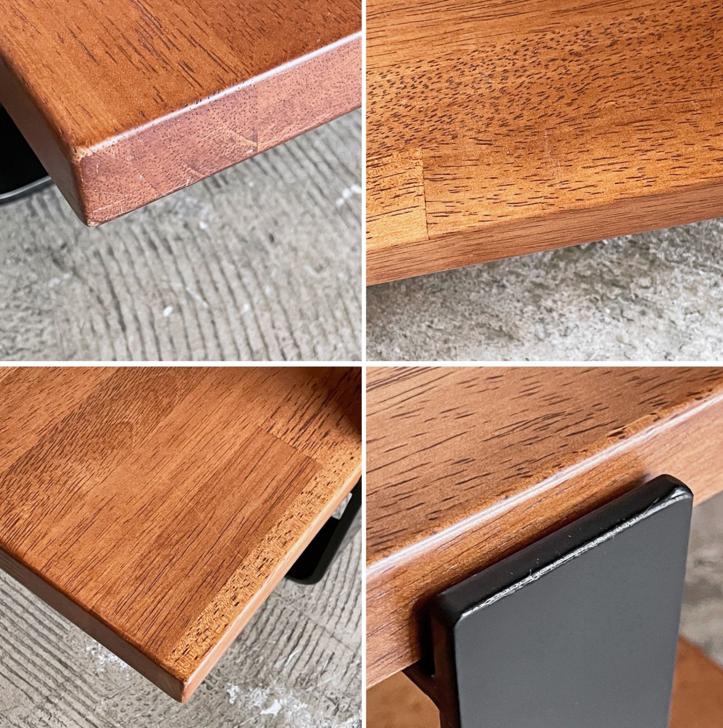 かなでもの KANADEMONO THE TV BOARD LOW TABLE ラーバーウッド無垢材 × Black Steel w150cm ■
