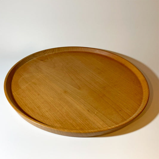 三谷龍二 Ruuji Mitani 丸盆 トレイ 山桜 30cm 現代作家 ★