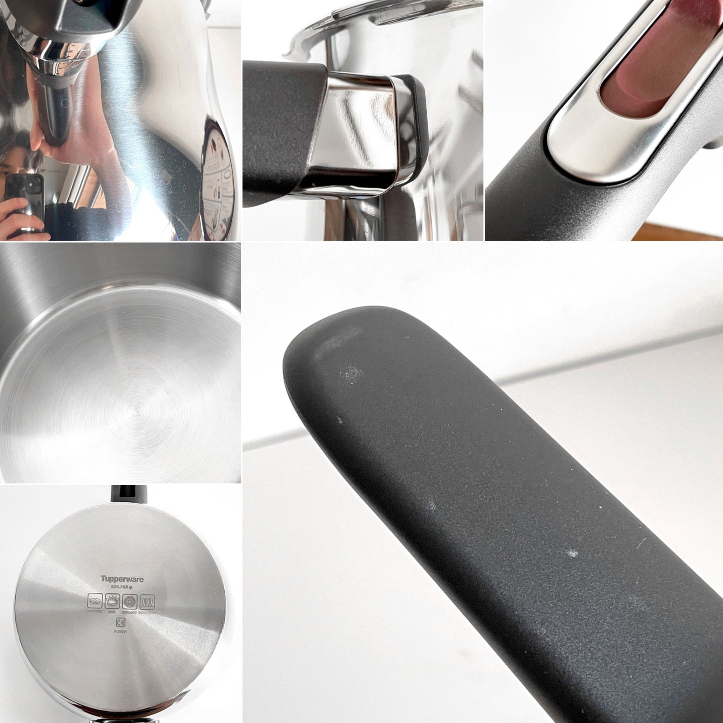 プレッシャークッカー Pressure Cooker 圧力鍋 6.5L ステンレス アメリカ 箱付き ■